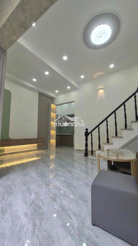 Nhà lầu 3 tầng ngang 5m2 nở hậu 6m p9 q8 - 3