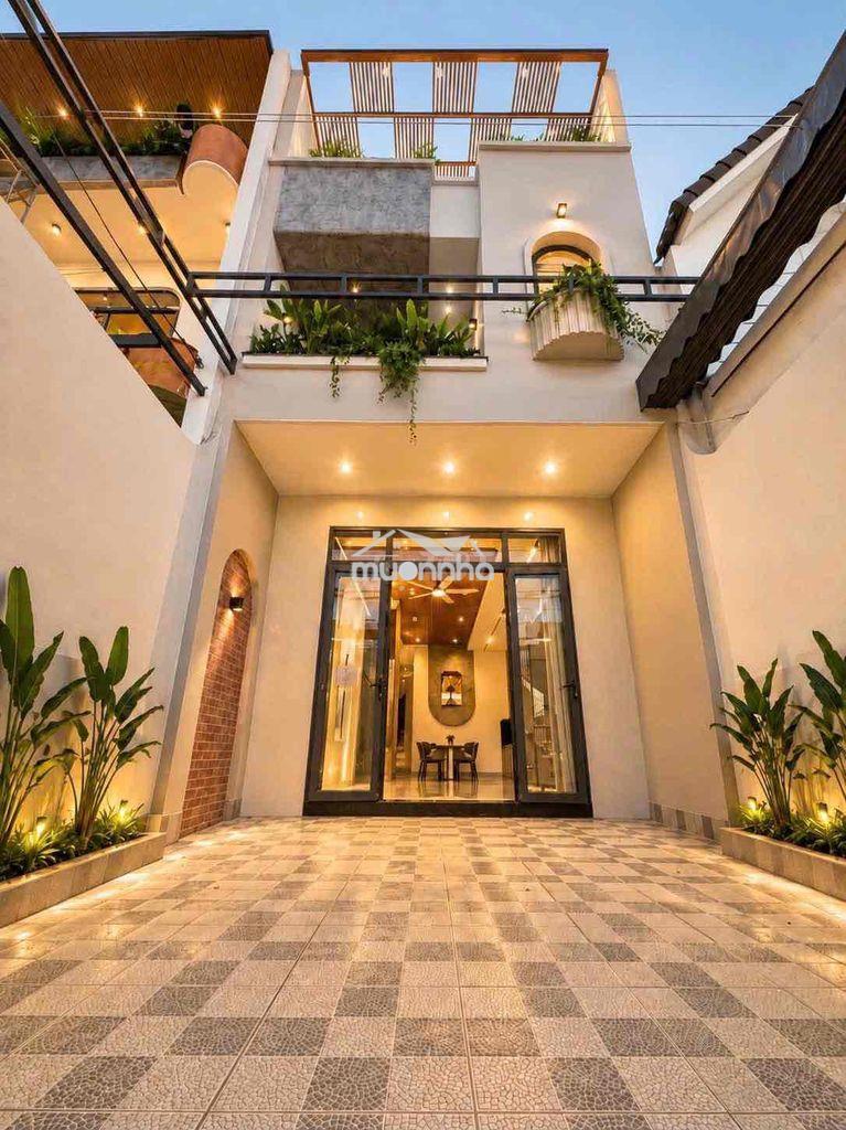 🏡 Bán nhà 1 trệt 1 lầu 4,5x23m – 3pn – sổ riêng – hẻm ô tô 6m – gần ch