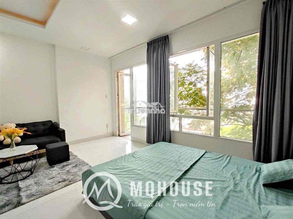 Studio rộng 40m2 có ban công kế bên đại học mở full nội thất như ảnh - 4