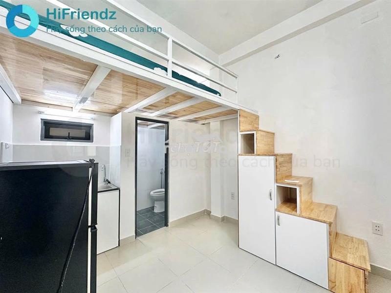 Phòng duplex đủ nt đi bộ qua đh hutech, dh ngoại thươg q.bình thạnh.