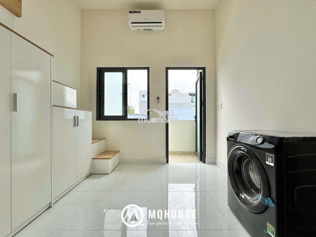 Phòng gác tone gỗ hiện đại rộng rãi gần etown cộng hòa - hvhk cs2 - Ảnh 2