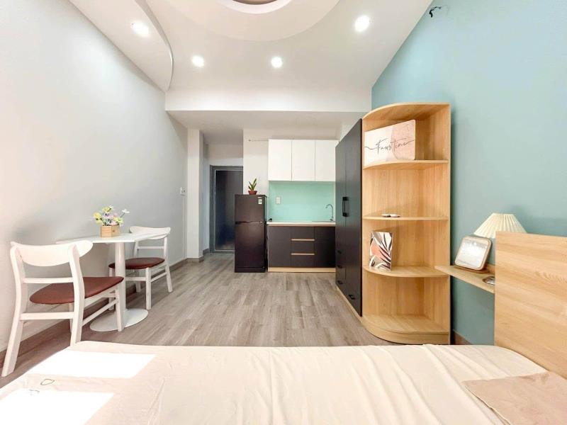 Studio mới xây có thang máy, full nt ngay vhu, ueh, parcmall quận 8 - 3
