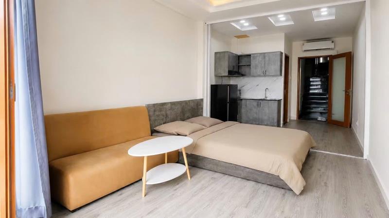 Cho thuê phòng trọ ban công full nội thất không gian siêu rộng có sofa , bàn ăn kế bên gtvt, gần uef , hồng bàng, hutech - 2