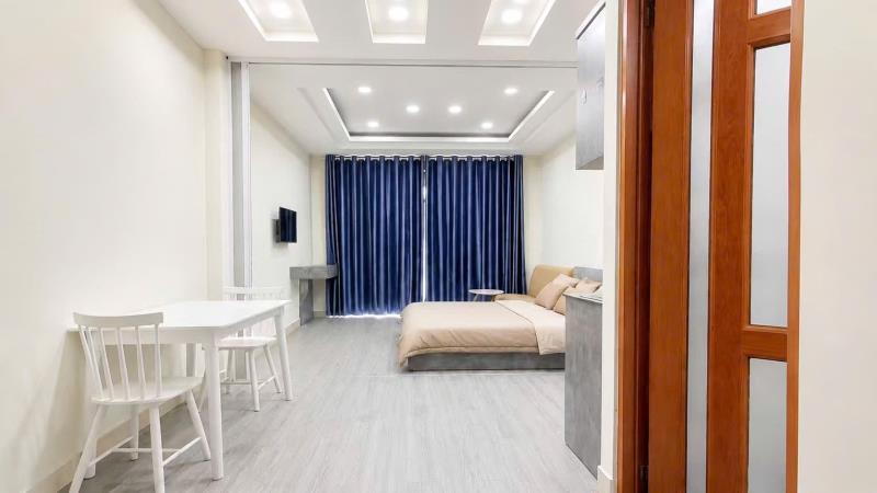 Cho thuê phòng trọ ban công full nội thất không gian siêu rộng có sofa , bàn ăn kế bên gtvt, gần uef , hồng bàng, hutech - 4