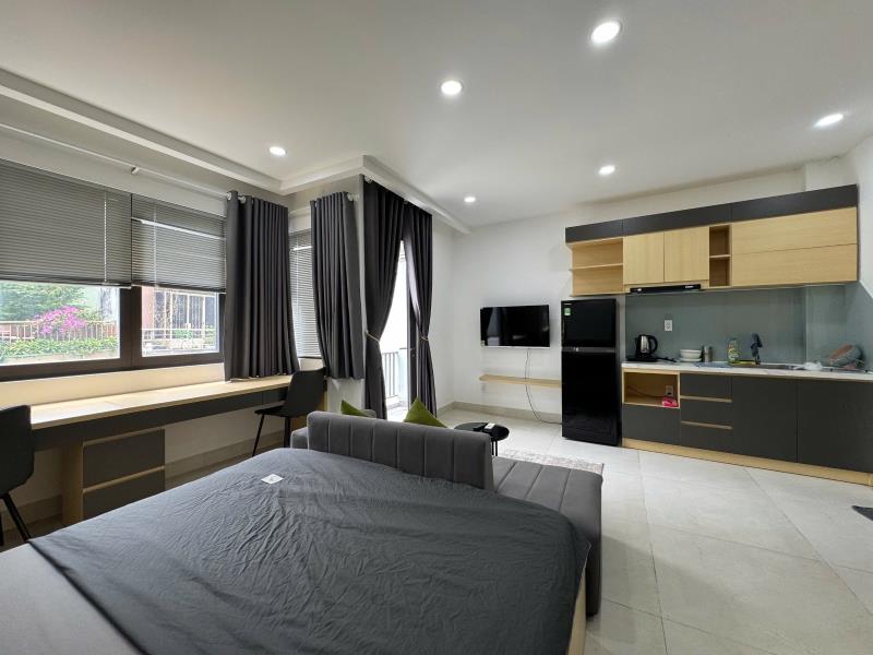 Cho thuê căn hộ cao cấp 1pn  , cửa sổ thoán mát – 30 nguyễn cửu vân, bình thạnh  - 4
