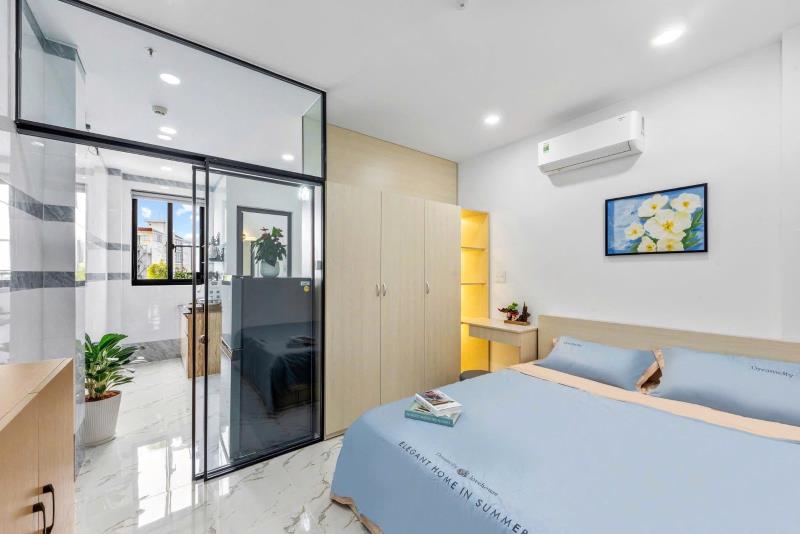 Căn hộ 1 phòng ngủ mới_hầm xe_thang máy_gần đường phan đăng lưu_chợ bà chiểu_cầu bông_phan xích long_đại học hutech_uef