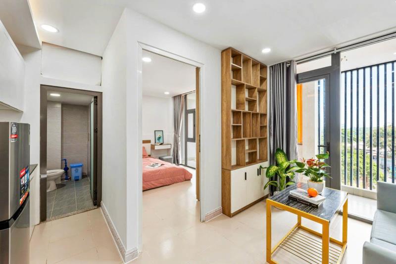 Căn hộ 1 phòng ngủ cao cấp_thang máy_ban công_gần phạm văn đồng_emart phan văn trị_đại học văn lang_ftu_hutech_thuận tiện di chuyển quận 1, 3, phú nhuận