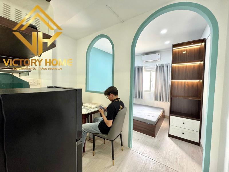 Cho thuê căn hộ studio 1pn tách bếp full nội thất cửa sổ trời chỉ 7.x🐟 nhận khách nước ngoài, xe điện. - Ảnh 3