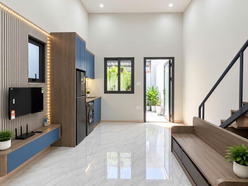 Cho thuê căn hộ dịch vụ có gác  cửa sổ siêu thoáng tại ung văn khiêm – gần hutech, uef, văn lang cs3, ftu, uth - Ảnh 4