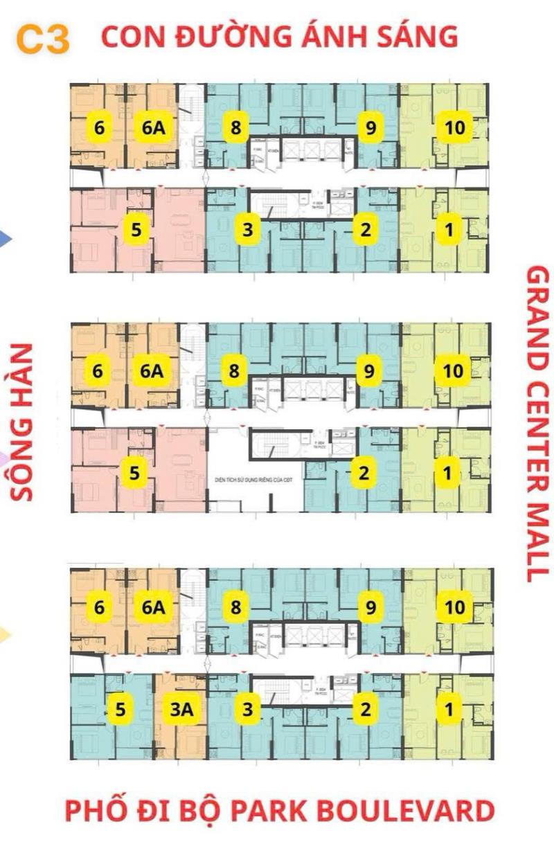 Mở bán căn hộ trực diện sông hàn - c3 capital square - Ảnh 3