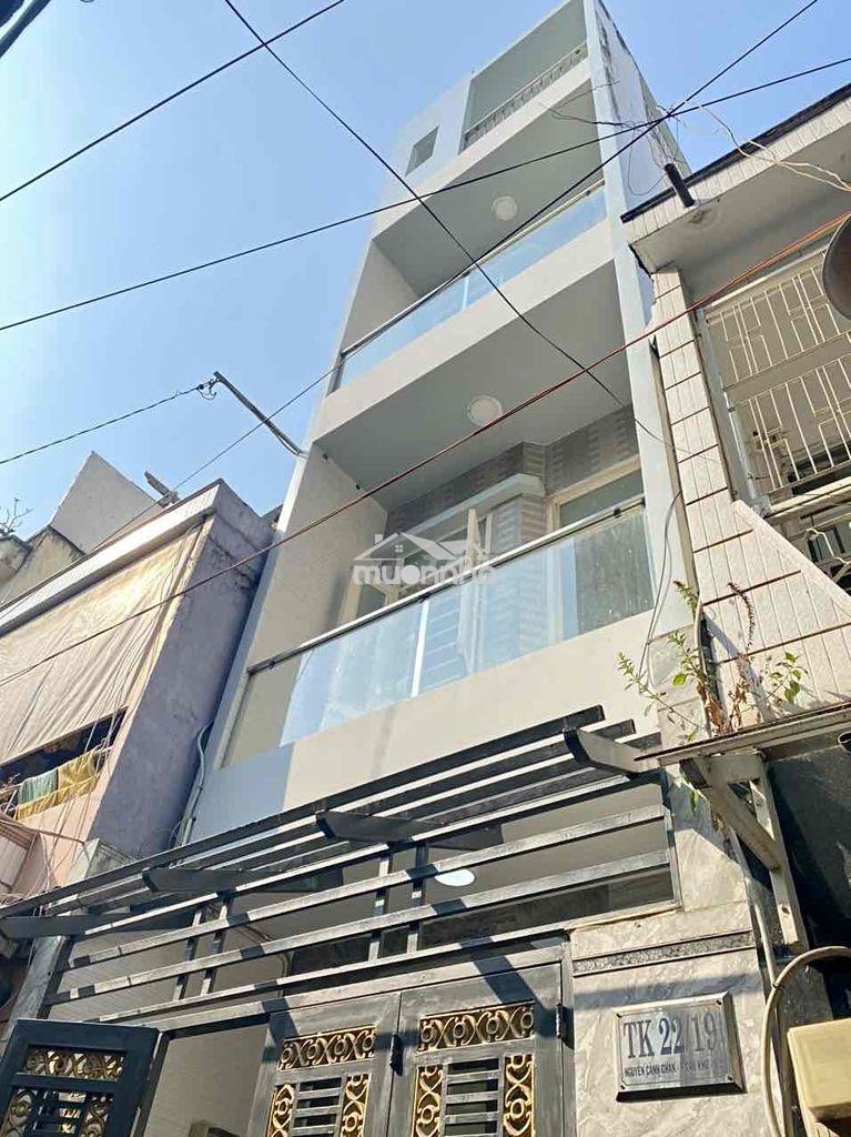 Nhà 4 tầng mới đẹp, sau lưng mặt tiền nguyễn cảnh chân