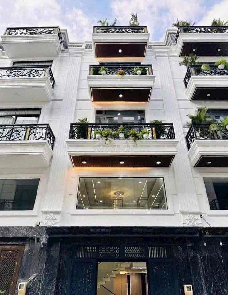 Cho thuê nhà mới xây 100% dt 250m2 1trệt 1lửng 3lầu 4pn 5wc khu đẹp