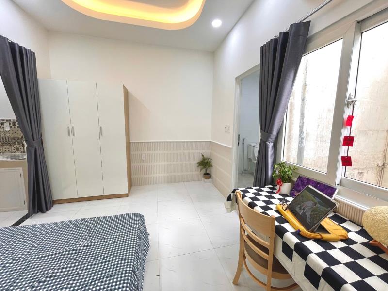 Căn hộ 1 phòng ngủ tách bếp, cửa sổ thoáng, chu văn an bình thạnh gần quận 1,3 vlu hutech  - Ảnh 4