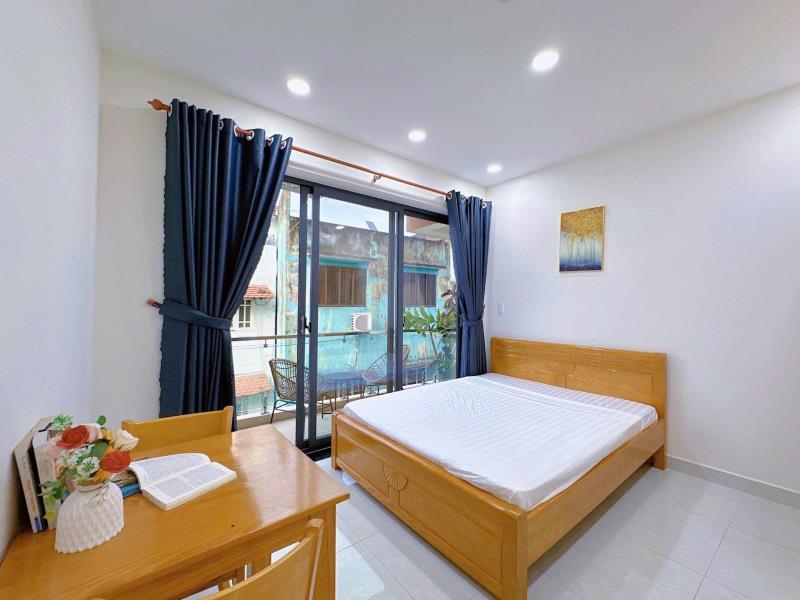 Trống sẵn căn ban công 35m2 full nội thất ánh sáng tự nhiên ngay nguyễn văn đậu gần chợ bà chiểu , phan xích long giáp quận 1,3 khu an ninh  - Ảnh 3