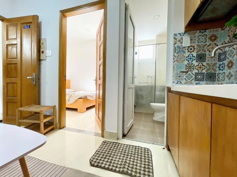 1 phòng ngủ full nội thất mới siêu thoáng, thang máy ngay chợ bà chiểu giáp quận 1- nơ trang long, bình thạnh - Ảnh 4