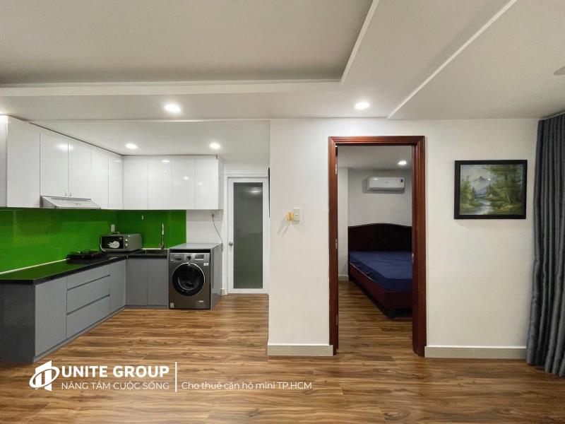 Cho thuê căn hộ 1pn tách bếp 50m2 full nội thất ánh sáng tự nhiên ngay nguyễn hữu cảnh gần cầu sài gòn giáp quận 1,3 khu dân trí cao , an ninh tốt  - Ảnh 4