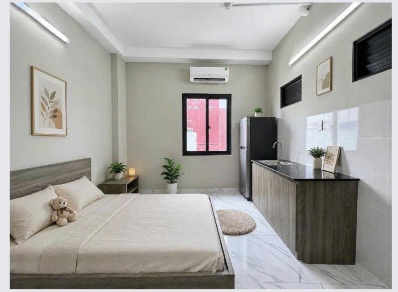 Cho thuê phòng bình thạnh, đầy đủ nội thất, thiết kế hiện đại, thoáng mát, ban công riêng, kế đường điện biên phủ, hàng xanh, gần trường hutech, uef, gtvt,..