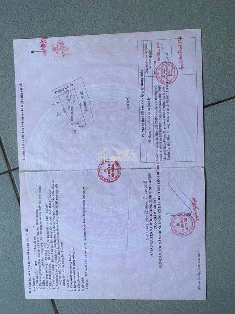 Bán nhà p thái hoà tân uyên đường nhựa 8 m thông buôn - 2