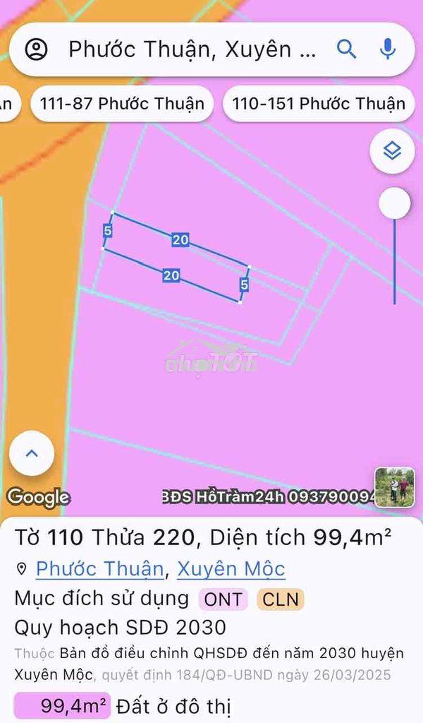Đất hồ tràm cần bán gấp - 2