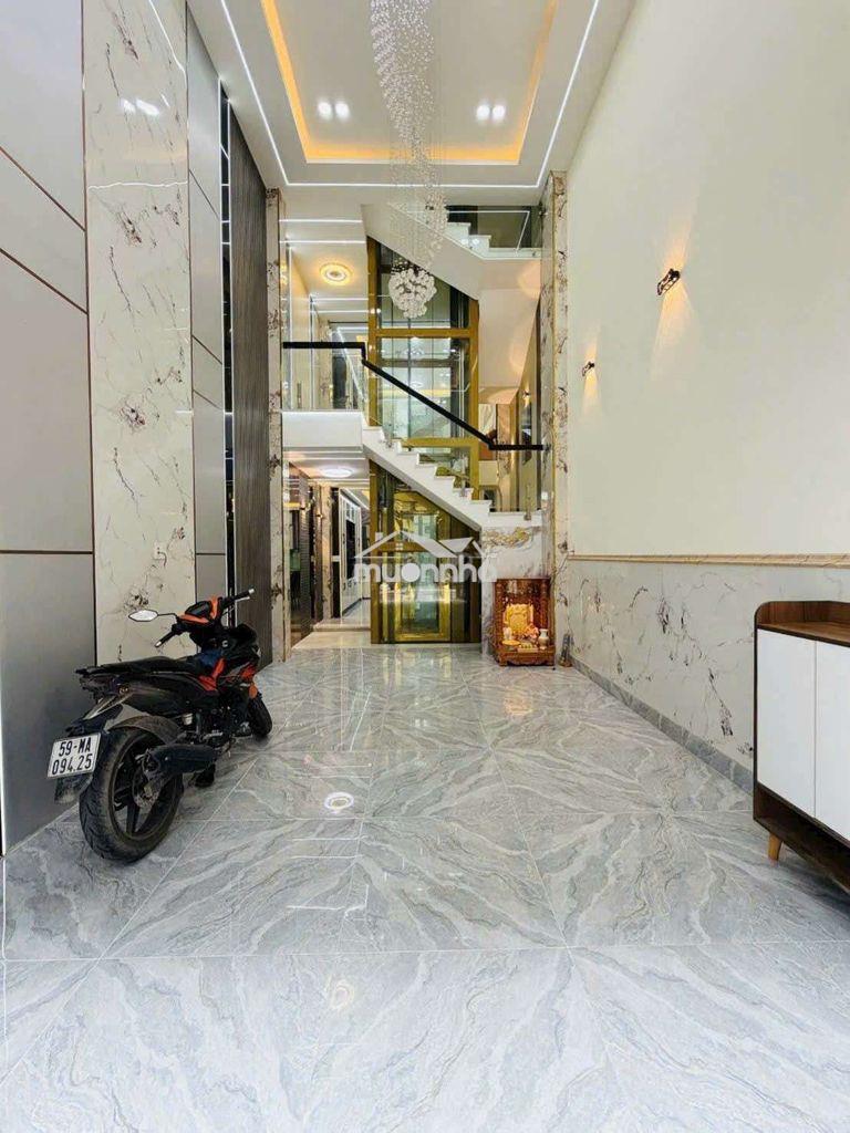 Nhà phố 4 tầng có thang máy hẻm 7m tân thới nhất 01. gần trường chinh - Ảnh 2