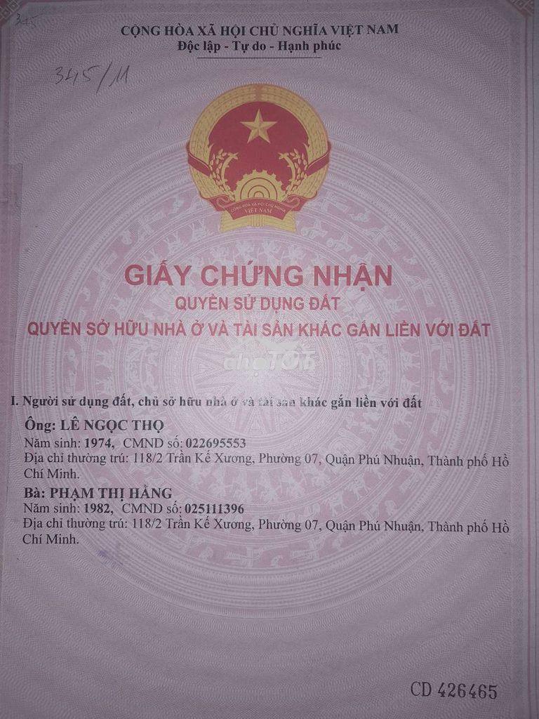 Bán nhà bình thạnh - ngang hơn 4m  / 1 trệt 2 lầu / sânthượng / - 3