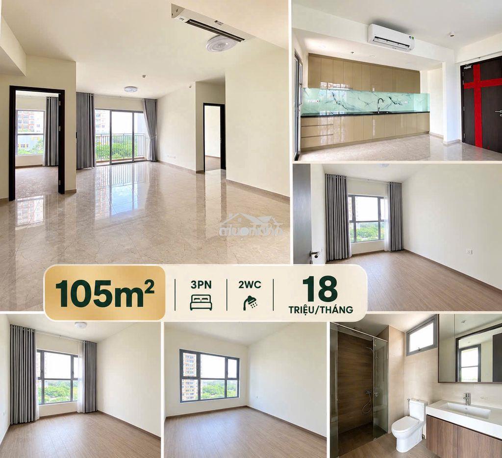 Cho chuê celesta rise 3pn 105m² – htcb, bếp, rèm, máy lạnh - Ảnh 2