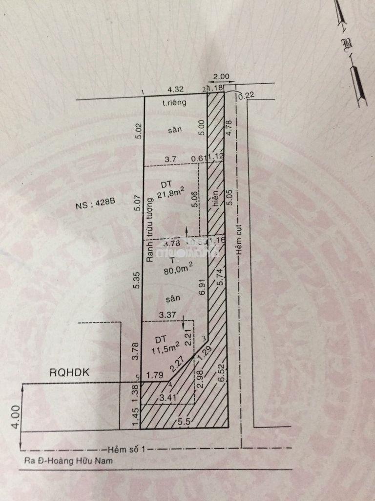 Cần bán nhà nát gần bv ung bướu cơ sở 2 - 3
