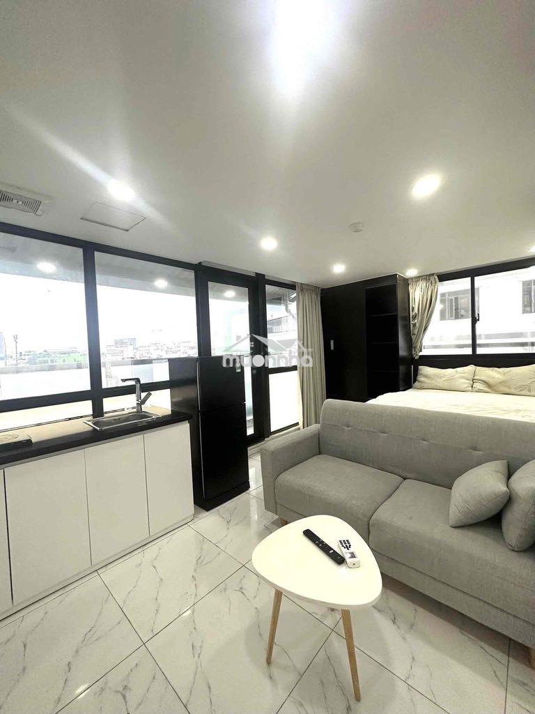 Cho thuê căn hộ full nt có bancol ngay hồ con rùa, công trường dân chu - Ảnh 3