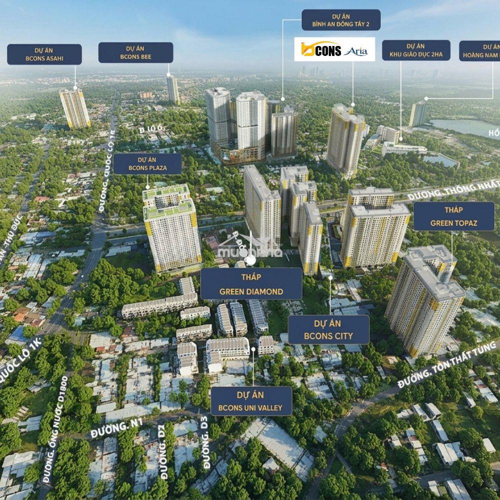 Bán căn hộ bcons aria cạnh ga metro - bank hỗ trợ lãi cố định 6.9%/năm - 4