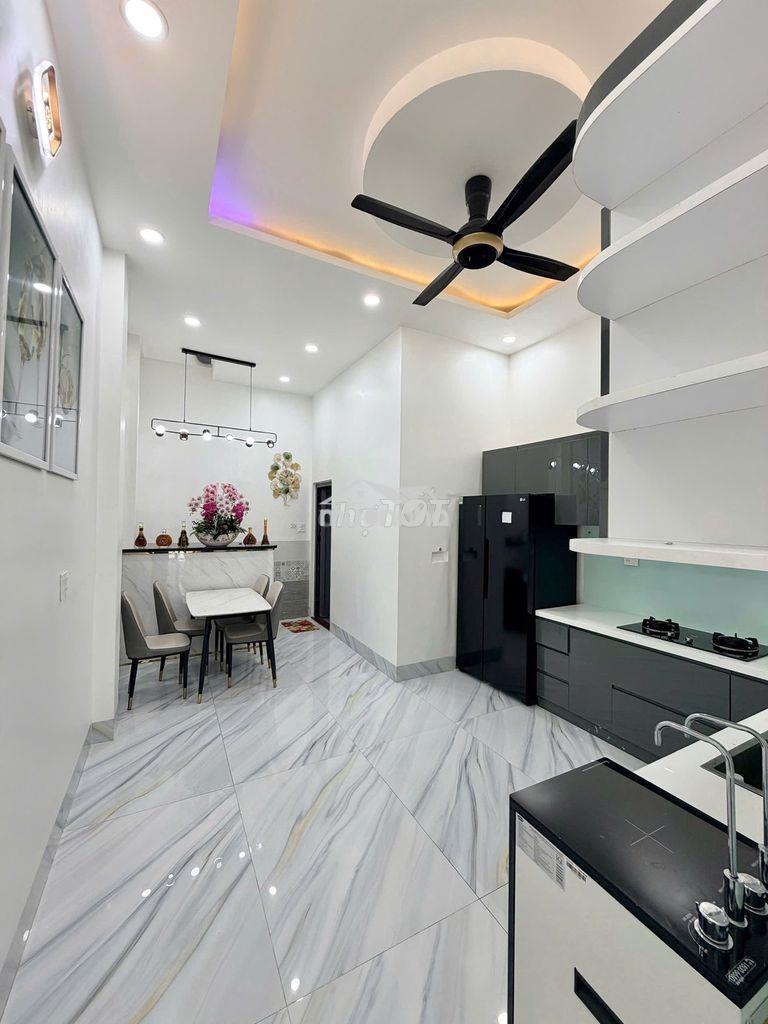 Nhà trệt lầu 3pn full nội thất khu biệt thự cồn khương 12 triệu - Ảnh 4