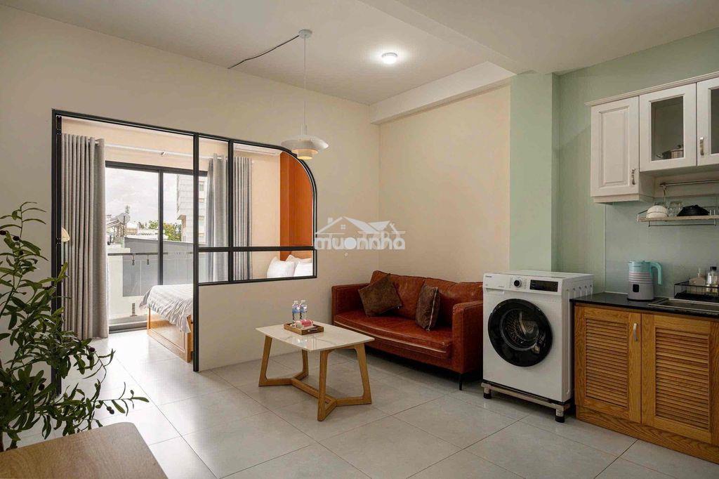 Căn hộ 1 phòng ngủ - 1 phòng khách - bancol thoáng mát - thang máy - Ảnh 2