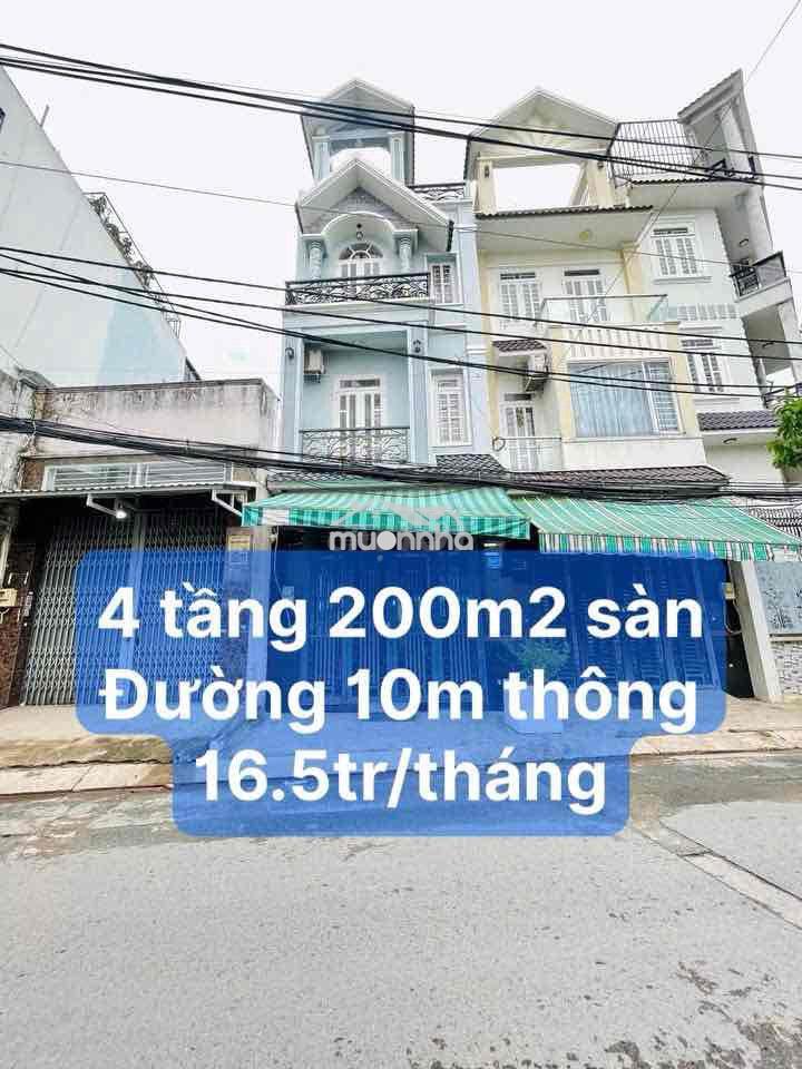 Gần aeon tân phú - đường tải 10m thông - 4 tầng - 4.3x15m
