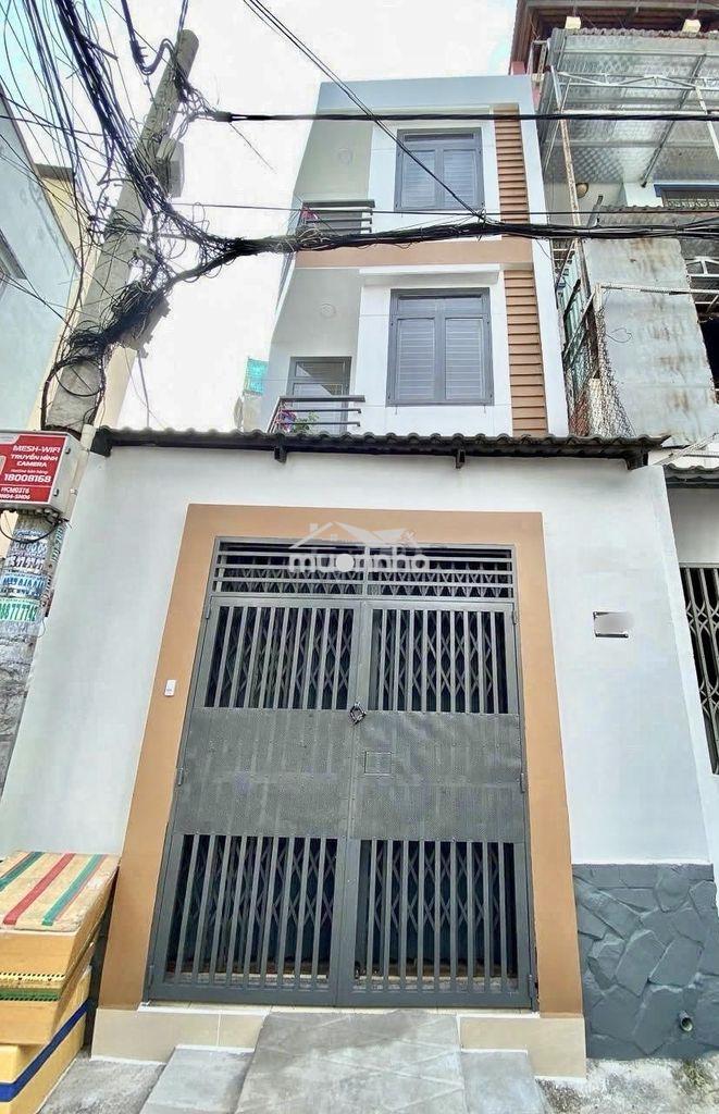 Nhà mới 3 tầng lạc long quân, 4x14m, hxh thông, 2 mặt tiền, giá 7.4 tỷ