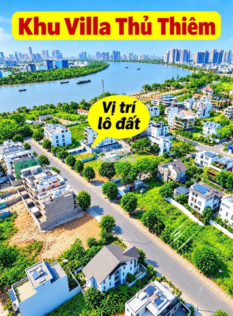 Lô c biệt thự đơn lập mt vũ phương đề thủ thiêm villa q2,dt 13,5x25,1m