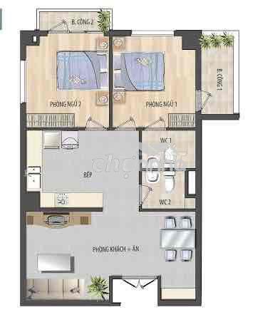 Gấp bán căn hộ cc thới an - 72m2 - 2pn - nhà đẹp ở ngay - 2