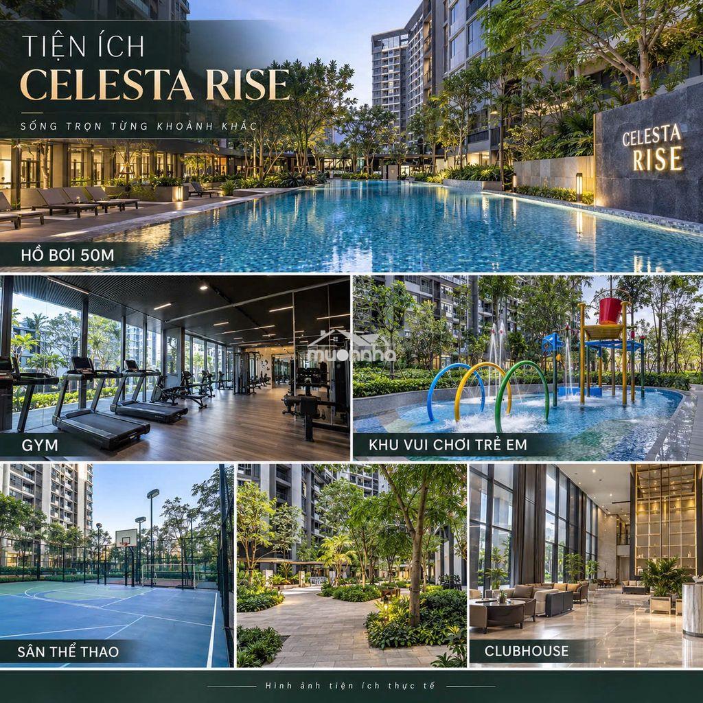 Cho chuê celesta rise 3pn 105m² – htcb, bếp, rèm, máy lạnh - Ảnh 3