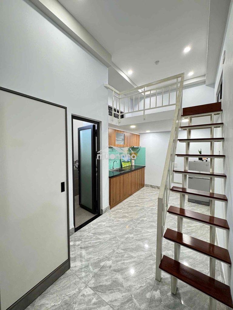 Cho thuê chdv 1 phòng ngủ, 1 gác giá rẻ, trung tâm q7