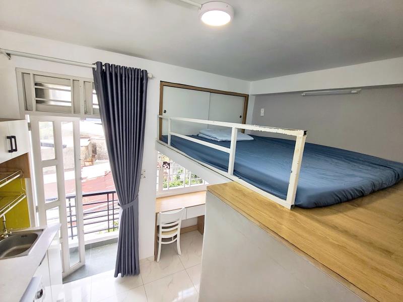Cho thuê phòng gác lửng, ban công & cửa sổ trời, máy giặt riêng – bình thạnh gần quận 1 & hàng xanh - Ảnh 4