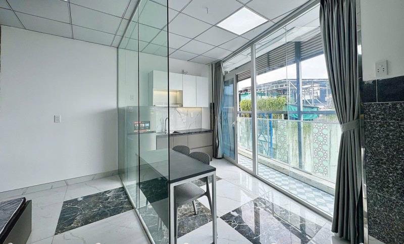 Cho thuê căn hộ 1pn 40m², ban công, máy giặt riêng, mới 100% – phú nhuận ngay phan xích long & chợ bà chiểu - Ảnh 3