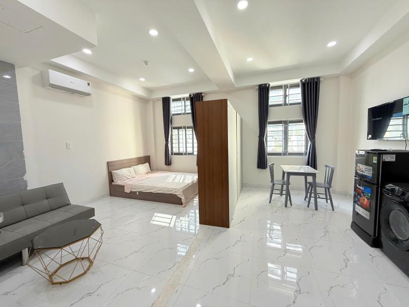 Cho thuê căn hộ mới xây 100%, full nội thất mới, cửa sổ lớn thoáng – xô viết nghệ tĩnh, bình thạnh tiện đi quận 1 & quận 2