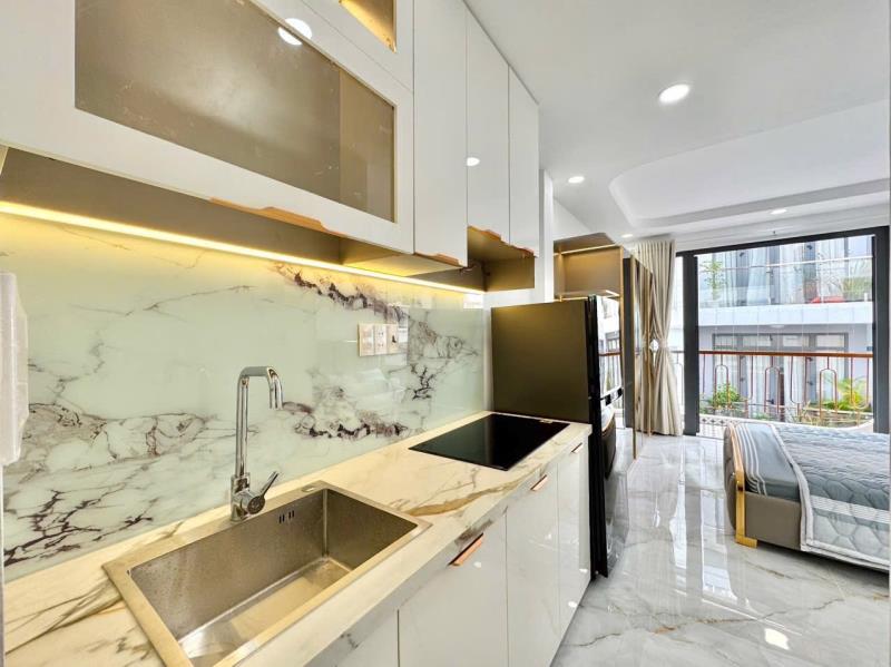 Studio ban công lớn full nội thất ngay lê quang định tiện đi chợ bà chiểu, hoàng hoa thám, quận 1, quận 3, phú nhuận  - Ảnh 3