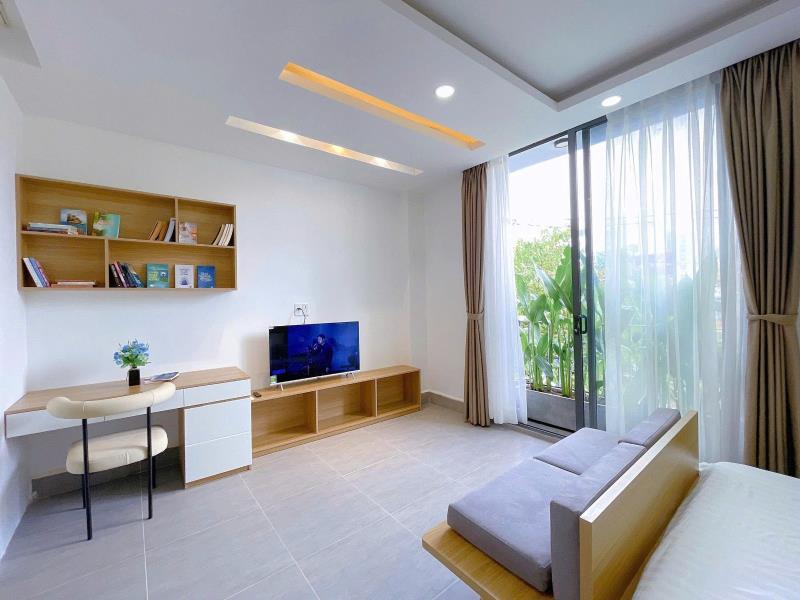 Cho thuê căn hộ 1 phòng ngủ cao cấp 42m2 - ban công, full nội thất - điện biên phủ, bình thạnh giáp ranh quận 1 gần thảo cầm viên sài gòn