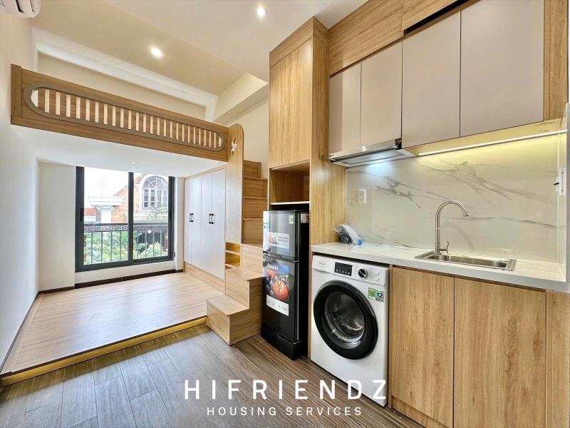 Cho thuê căn hộ duplex - full nội thất - ban công - cửa sổ trời | ngay ngã tư bảy hiền