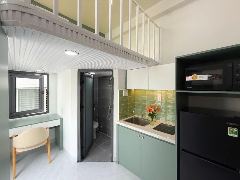 Cho thuê căn hộ duplex full nội thất ban công tại hoa sữa ngay phan xích long - Ảnh 3
