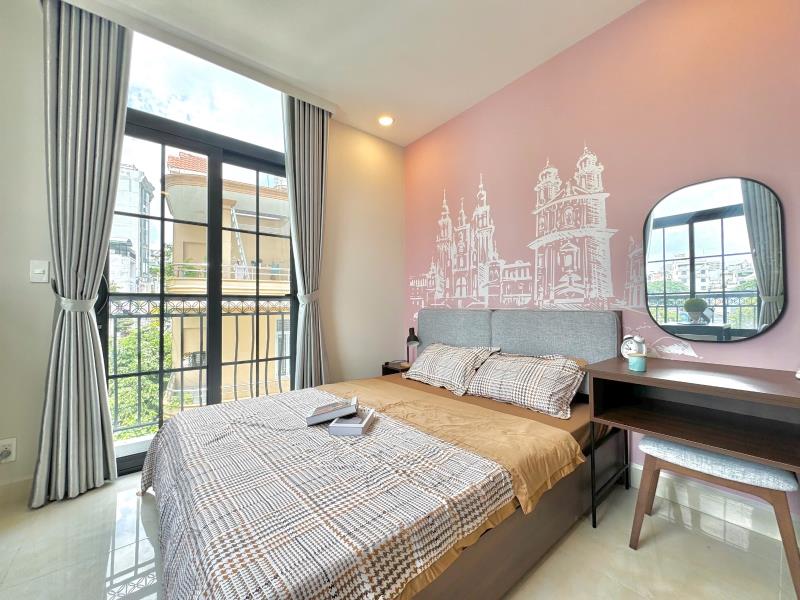 Cho thuê căn hộ ban công 40m2 full nội thấy nằm gần lotte mart sc vivo ufm rmit nttu tdtu quận 7 - Ảnh 2