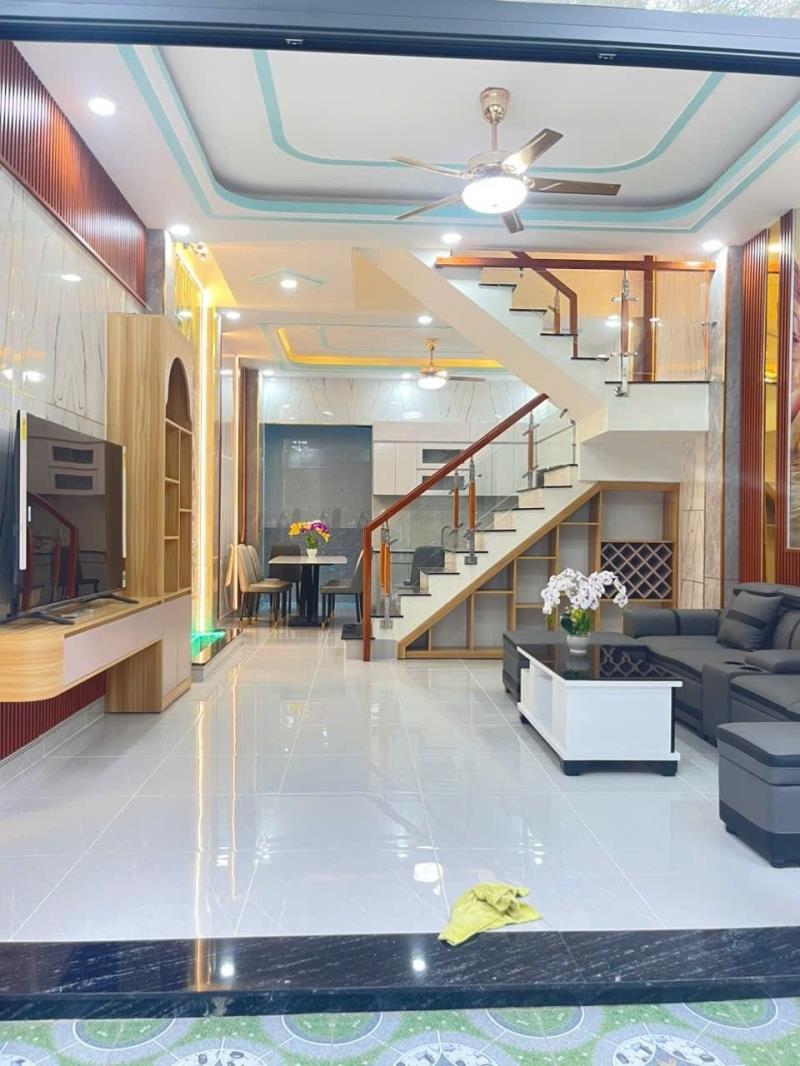 Bán nhà 4 tầng mới 100%, hẻm xe hơi tỉnh lộ 43 bình chiểu, đầy đủ nội thất - Ảnh 4