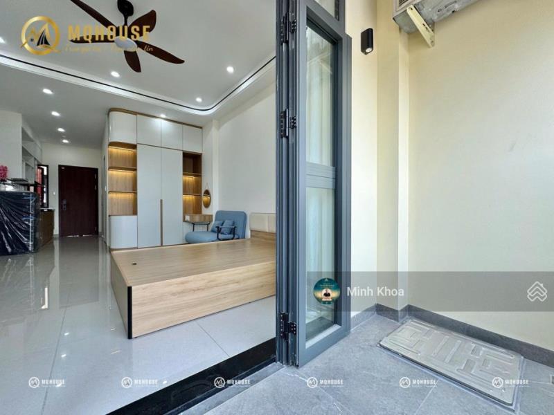 Cho thuê cc mini studio ban công tone gỗ cực đẹp gần etown cộng hòa, hvhk, ga t3 - Ảnh 4