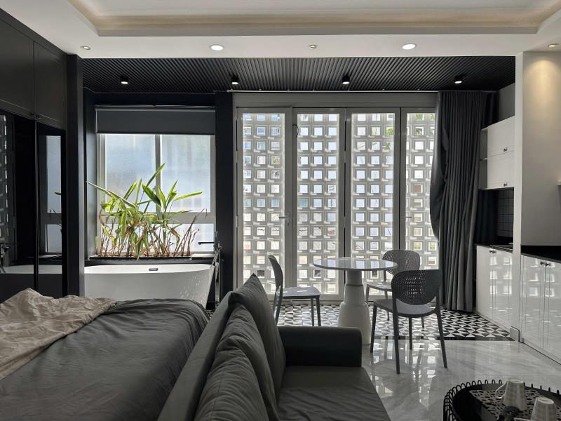 🖤 Căn hộ tone đen thiết kế hiện đại | tân bình full nội thất, cửa sổ lớn | cộng hòa k300 | gần sân bay tân sơn nhất, nhà ga t3, lăng cha cả, hoàng văn thụ, trường chinh, bảy hiền, chợ phạm văn hai - Ảnh 3