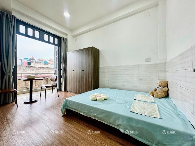Cho thuê studio ban công mới 100% âu cơ gần đh văn hiến - full nt