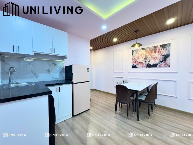Căn hộ 1 phòng ngủ full nội thất màu hông dễ thương gần hàng xanh - Ảnh 3